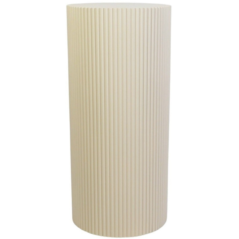 Sellette haute moderne Piédestal Cylindrique Hauteur 65 cm Bois MDF Sable Pillar 