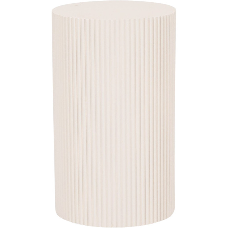 Table d'appoint moderne Piédestal Cylindrique Hauteur 54 cm Bois MDF Sable Pillar 