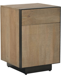 Table de chevet industrielle moderne 1 porte 1 tiroir...