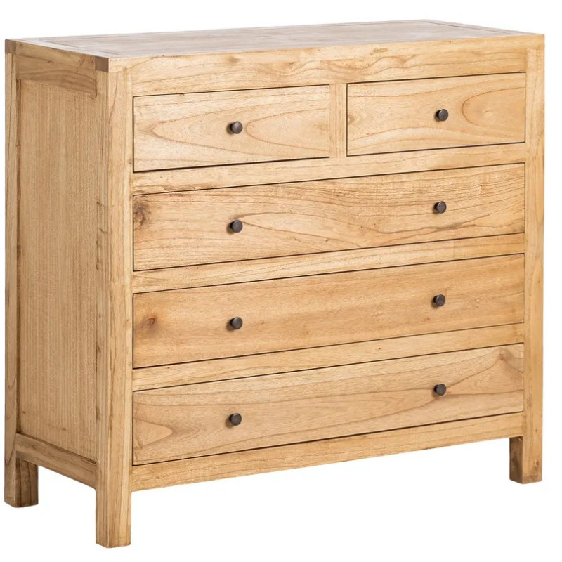 Commode rustique chic 5 tiroirs en...