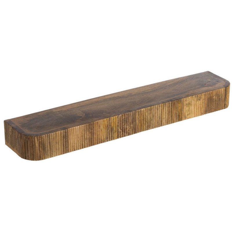 Console murale suspendue Arrondie 75 cm Bois de manguier Miel Savia 