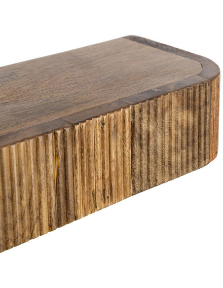 Console murale suspendue Arrondie 75 cm Bois de manguier Miel Savia 