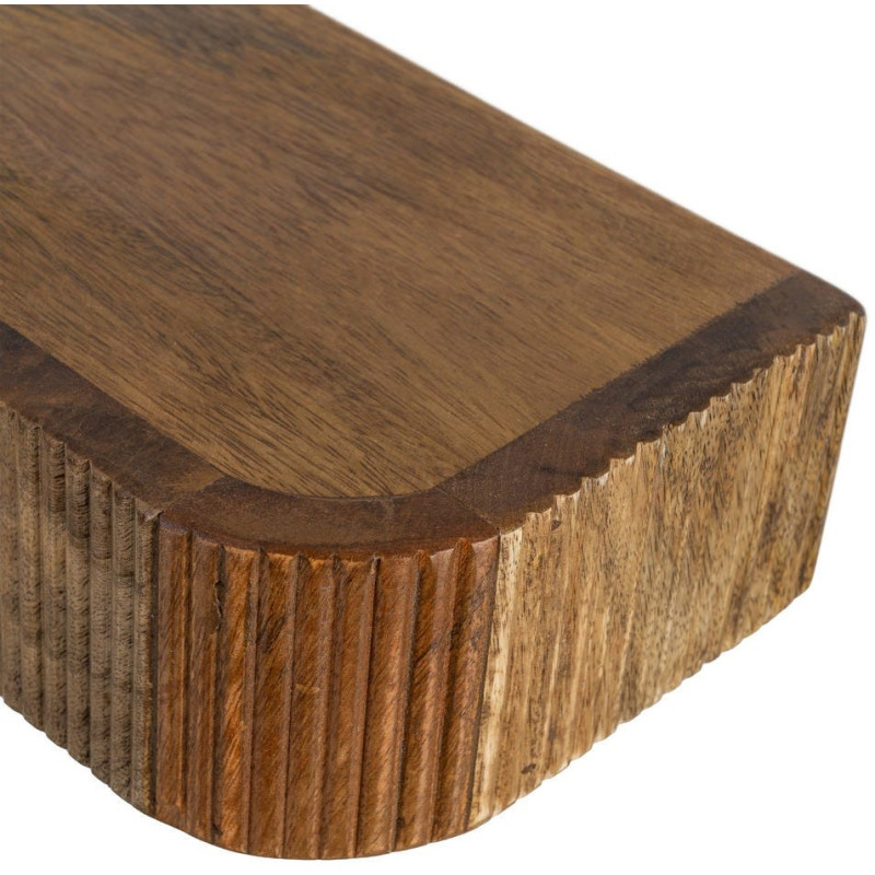 Console murale suspendue Arrondie 75 cm Bois de manguier Miel Savia 