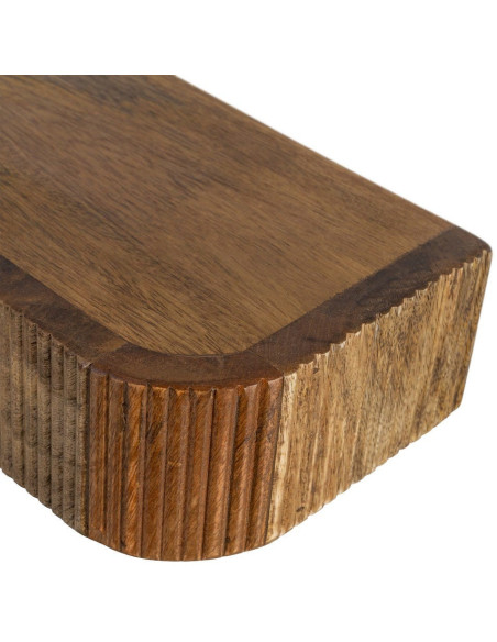 Console murale suspendue Arrondie 75 cm Bois de manguier Miel Savia 