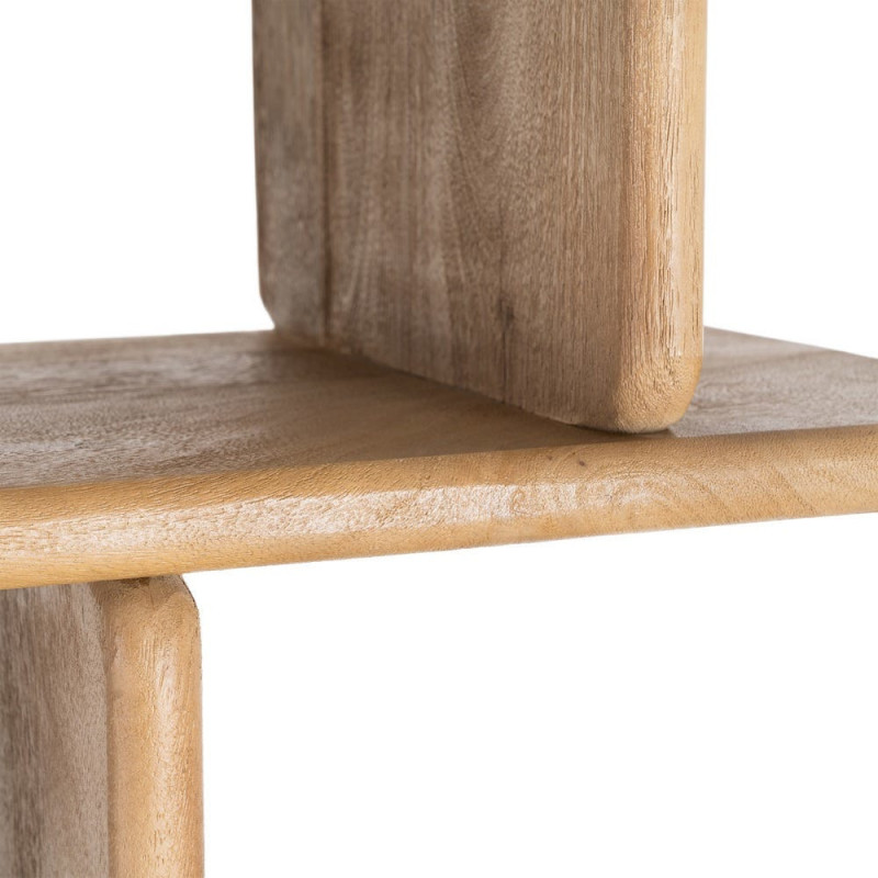 Grande Étagère asymétrique Wabi-sabi 6 niveaux Bois de manguier Naturel Eje 