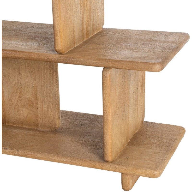 Grande Étagère asymétrique Wabi-sabi 6 niveaux Bois de manguier Naturel Eje 