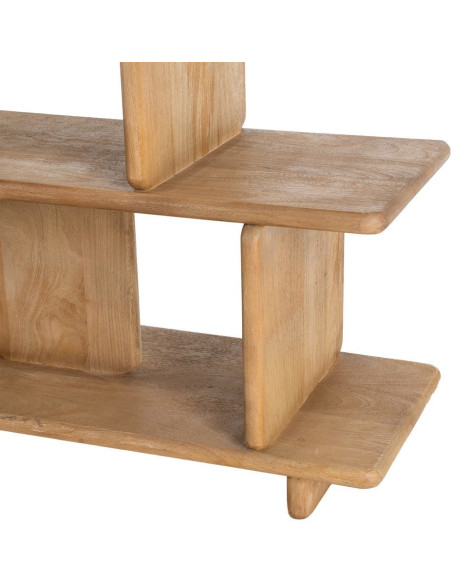 Grande Étagère asymétrique Wabi-sabi 6 niveaux Bois de manguier Naturel Eje 