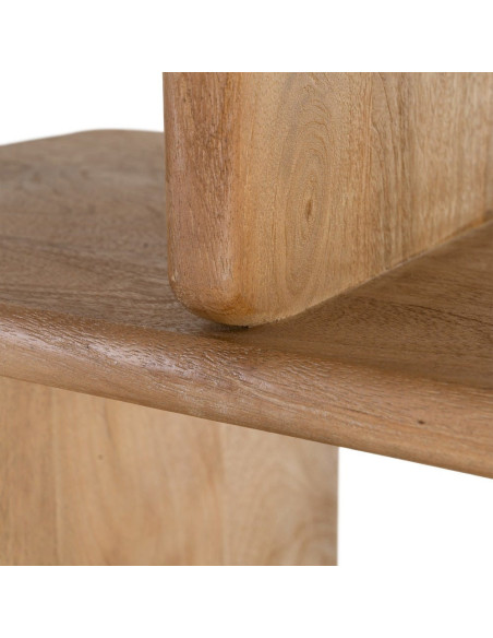 Grande Étagère asymétrique Wabi-sabi 6 niveaux Bois de manguier Naturel Eje 