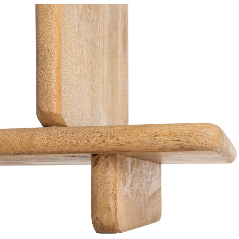 Grande Étagère asymétrique Wabi-sabi 6 niveaux Bois de manguier Naturel Eje 