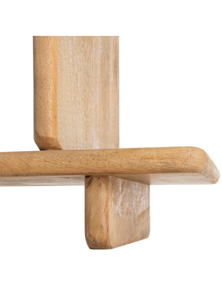 Grande Étagère asymétrique Wabi-sabi 6 niveaux Bois de manguier Naturel Eje 