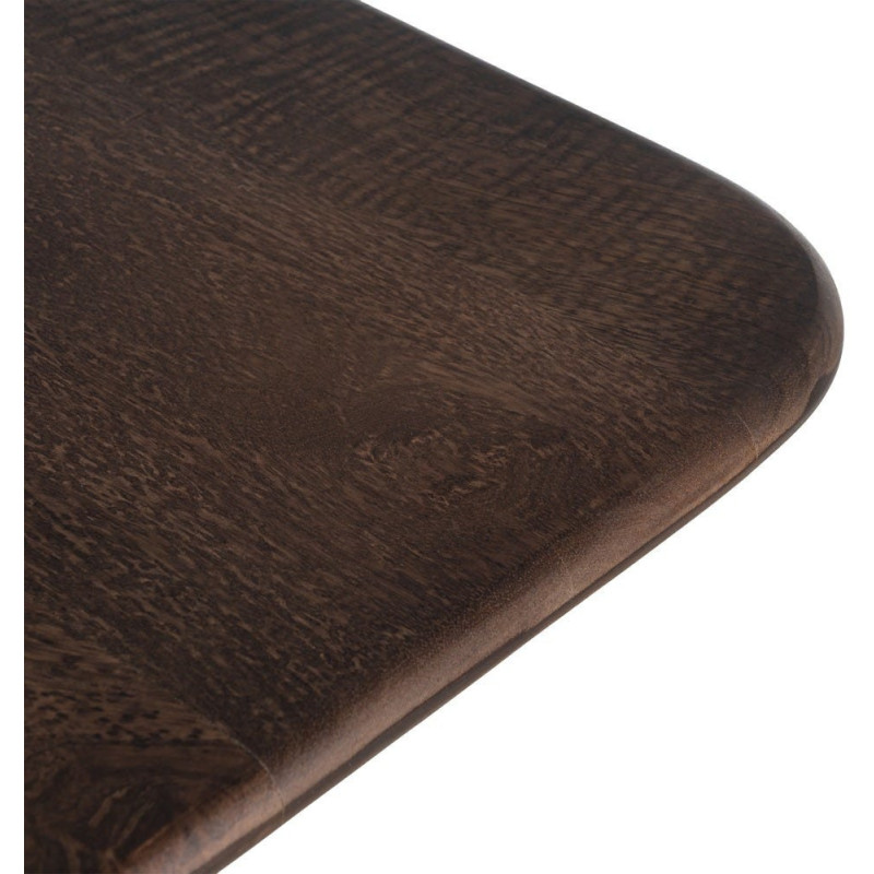 Table basse moderne Japandi Carrée 80 cm Bois de manguier Naturel Umbral 