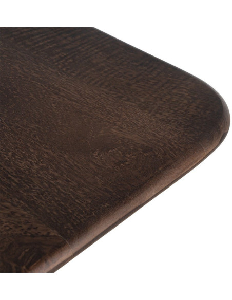 Table basse moderne Japandi Carrée 80 cm Bois de manguier Naturel Umbral 