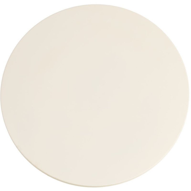 Table basse moderne chic Ronde 71 cm Métal Blanc crème Giulia 