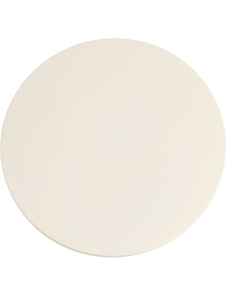 Table basse moderne chic Ronde 71 cm Métal Blanc crème Giulia 