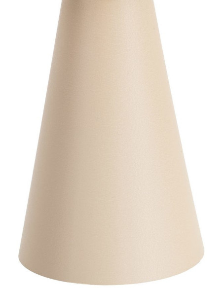 Table basse moderne chic Ronde 60 cm Métal Taupe Sandra 