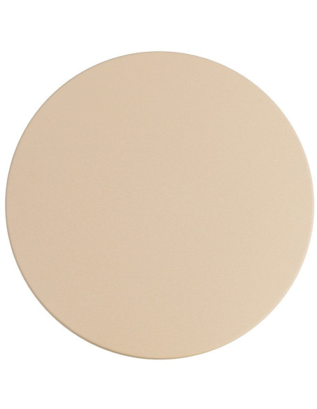 Table basse moderne chic Ronde 60 cm Métal Taupe Sandra 