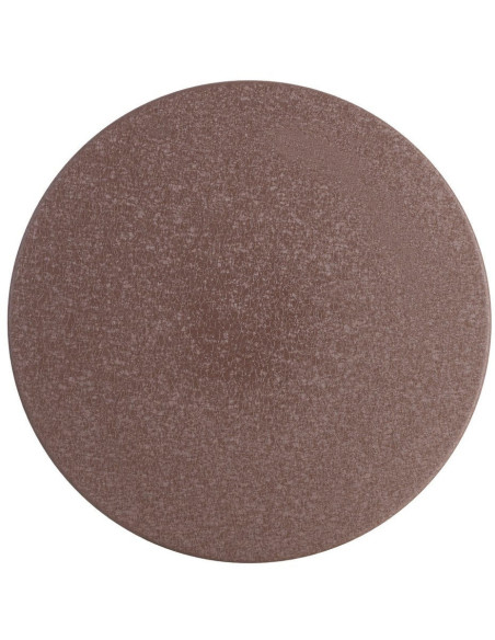 Sellette haute moderne chic Ronde 50 cm Métal Marron Kindra 