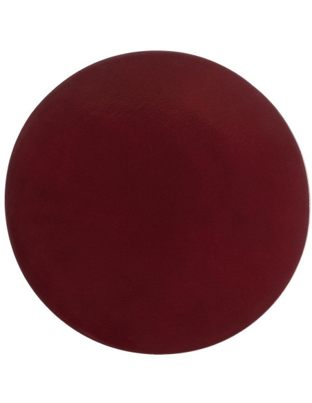 Table d'appoint design chic Ronde 38 cm Métal Rouge bordeaux Rensia 