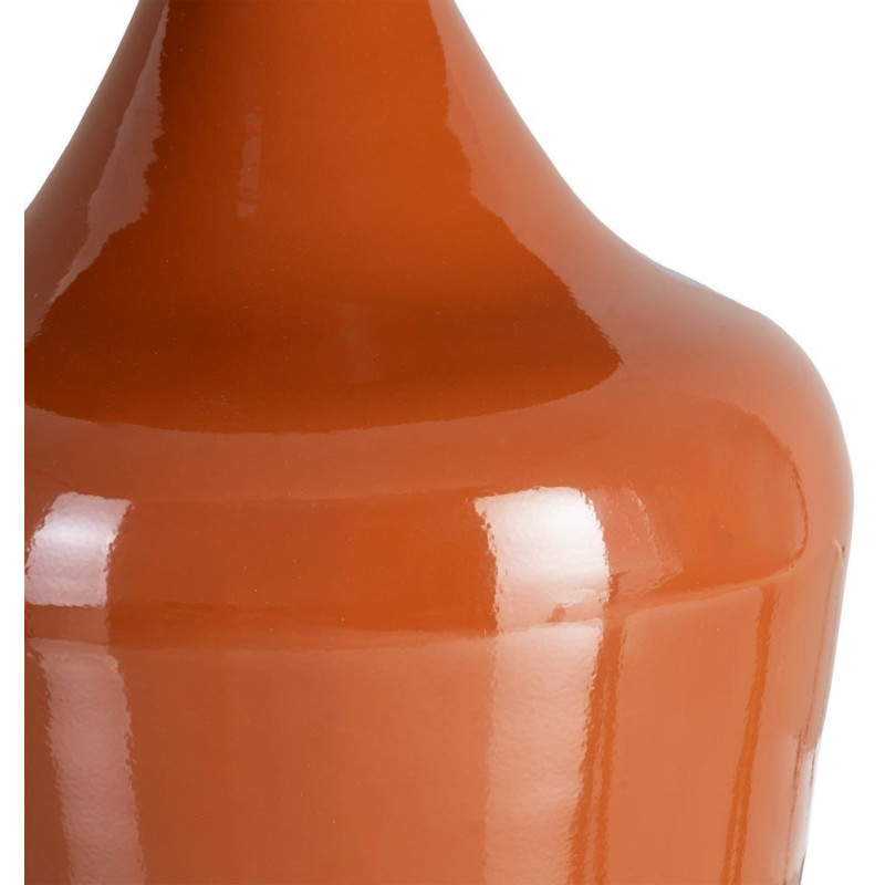 Table d'appoint design chic Ronde 38 cm Métal Terracotta Princia 