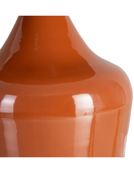 Table d'appoint design chic Ronde 38 cm Métal Terracotta Princia 