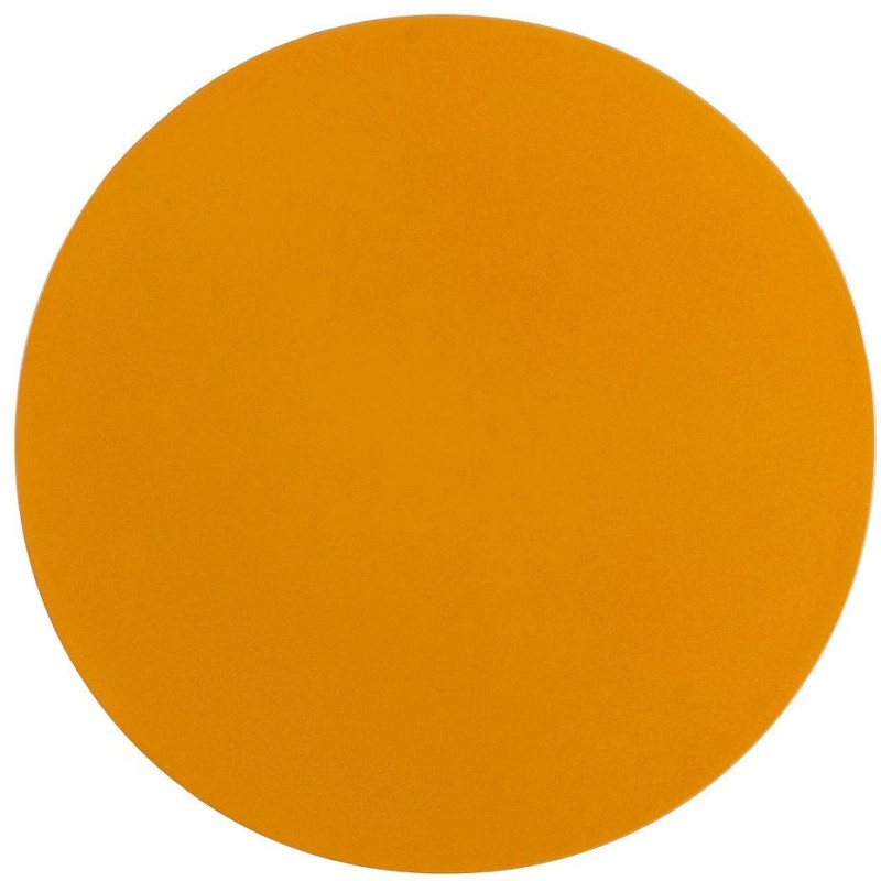 Table d'appoint design chic Ronde 38 cm Métal Jaune moutarde Elsia 