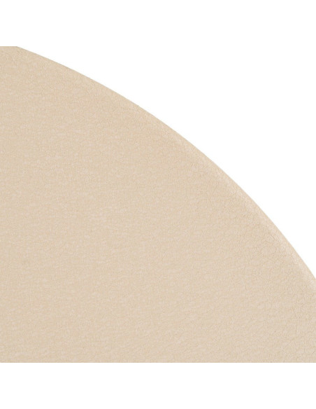 Table d'appoint moderne chic Ronde 58 cm Métal Beige Alba 