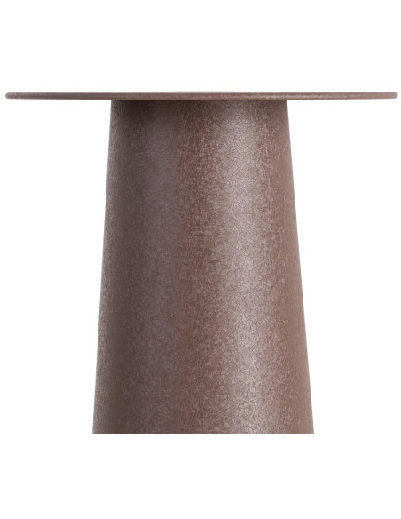 Table d'appoint moderne chic Ronde 45 cm Métal Marron Nido 