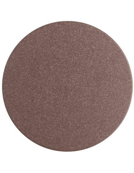 Table d'appoint moderne chic Ronde 45 cm Métal Marron Nido 