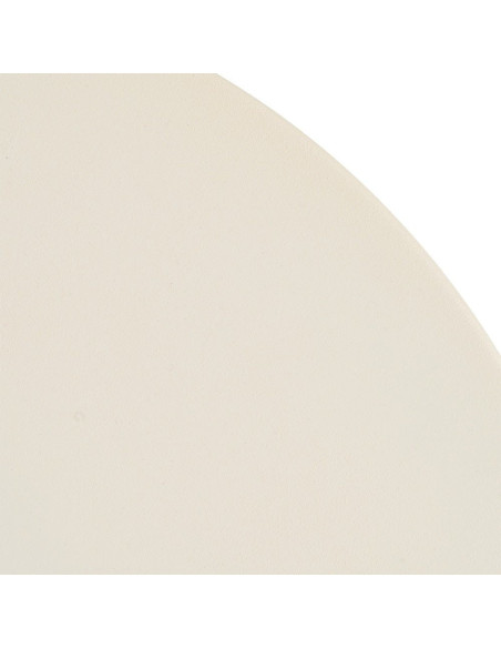 Table basse organique chic Ronde 60 cm Métal Beige Calma 