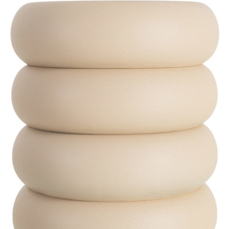 Table d'appoint organique chic Ronde 46 cm Métal Beige Ola 