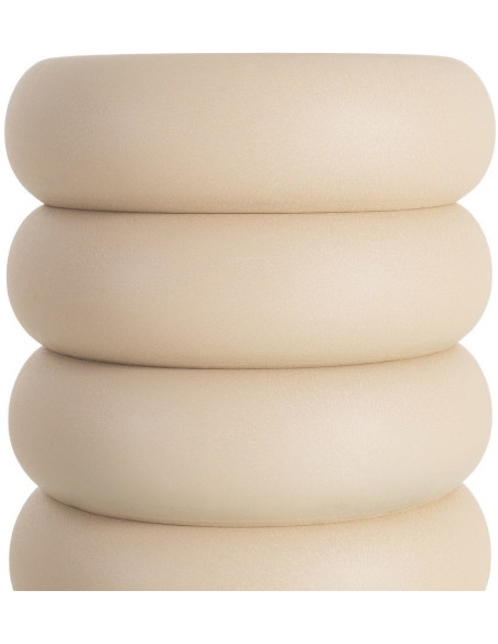 Table d'appoint organique chic Ronde 46 cm Métal Beige Ola 