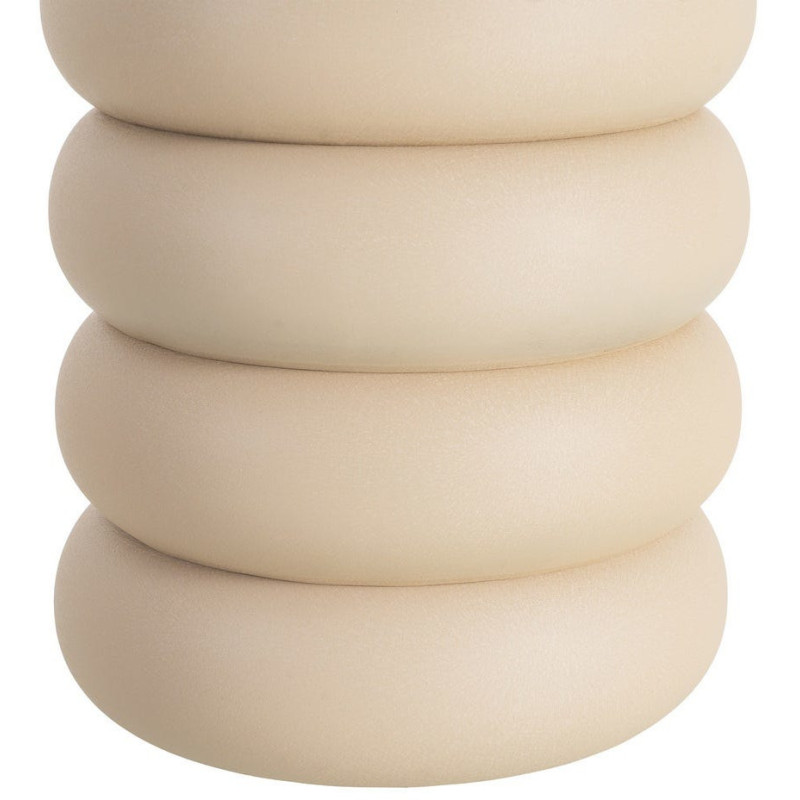 Table d'appoint organique chic Ronde 46 cm Métal Beige Ola 