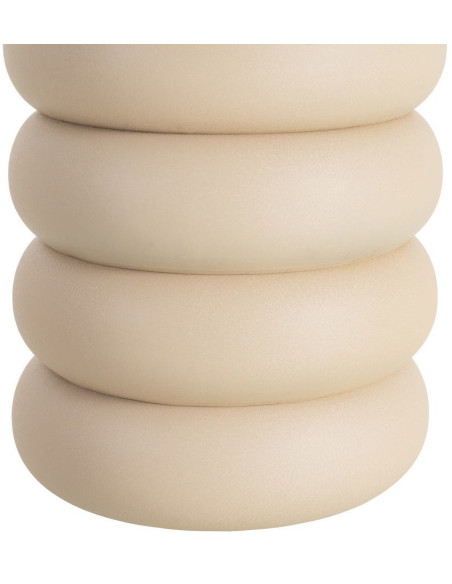 Table d'appoint organique chic Ronde 46 cm Métal Beige Ola 