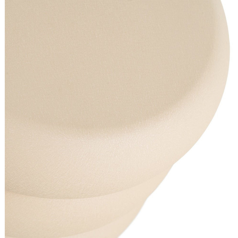 Table d'appoint organique chic Ronde 46 cm Métal Beige Ola 