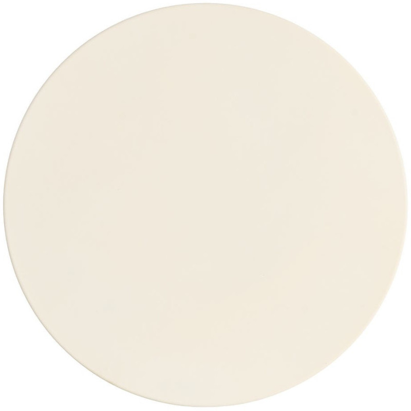 Table d'appoint organique moderne Ronde 46 cm Métal Blanc cassé Senda 