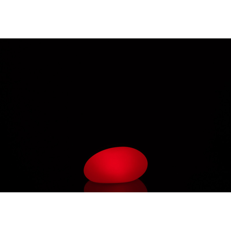Lampe à poser Led 16 couleurs Ovale Rock 25 cm en Plastique Blanc - 3