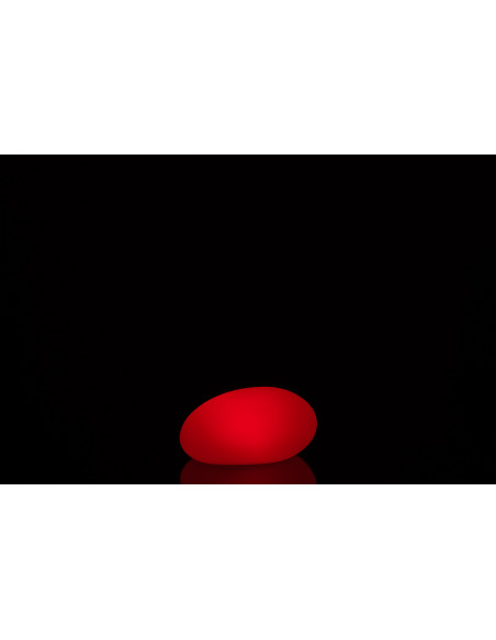 Lampe à poser Led 16 couleurs Ovale Rock 25 cm en Plastique Blanc - 3