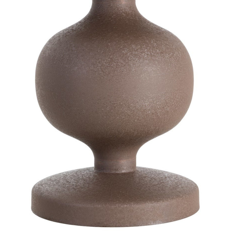 Table d'appoint design moderne Ronde 33 cm Métal Marron Bronce 