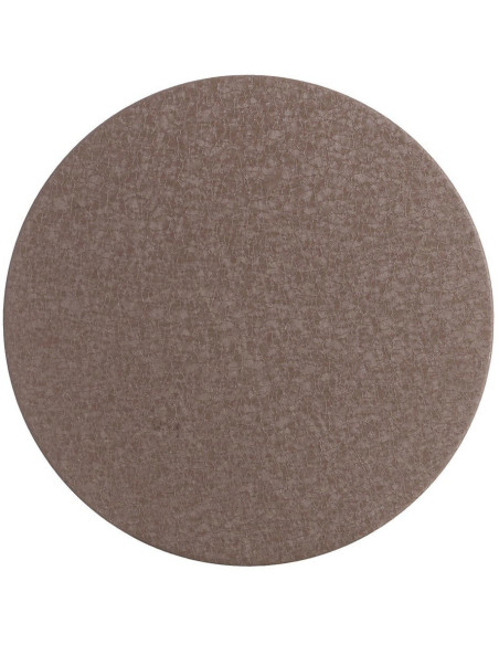 Table d'appoint design moderne Ronde 33 cm Métal Marron Bronce 