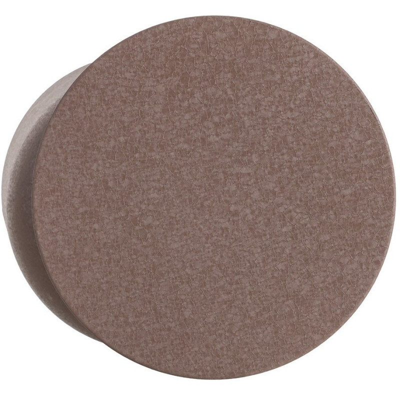 Table d'appoint originale moderne Ronde 36 cm Métal Marron Piedra 