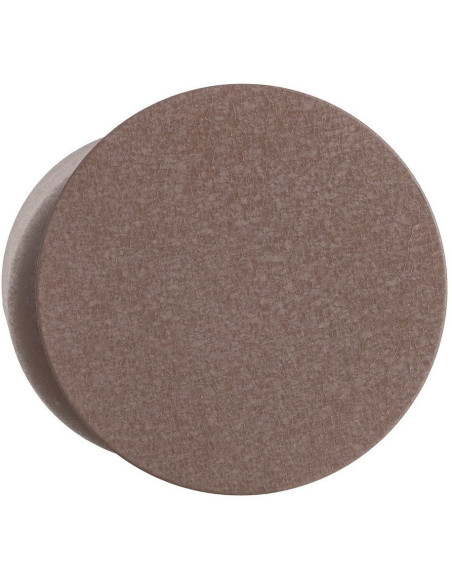 Table d'appoint originale moderne Ronde 36 cm Métal Marron Piedra 