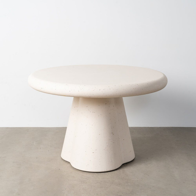 Table à manger design moderne Ronde 4 personnes 120 cm Bois MDF Terrazzo Micro-ciment Caliza 