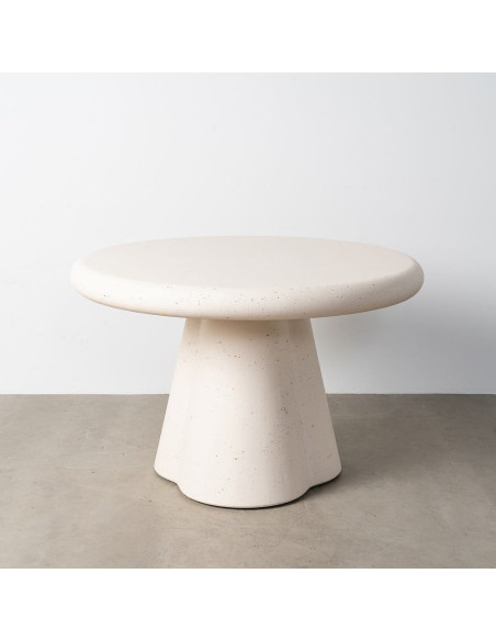 Table à manger design moderne Ronde 4 personnes 120 cm Bois MDF Terrazzo Micro-ciment Caliza 