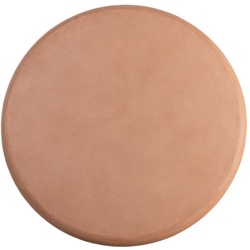 Table à manger moderne wabi-sabi Ronde 4 personnes 120 cm Bois MDF Terracotta Micro-ciment Teja 