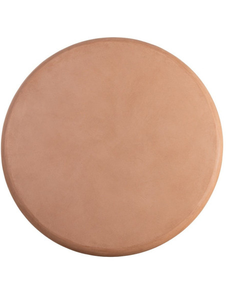 Table à manger moderne wabi-sabi Ronde 4 personnes 120 cm Bois MDF Terracotta Micro-ciment Teja 