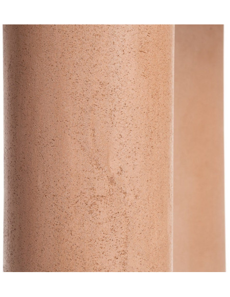 Grande Table à manger moderne wabi-sabi Ovale 6 personnes 180 cm Bois MDF Terracotta Micro-ciment Teja 