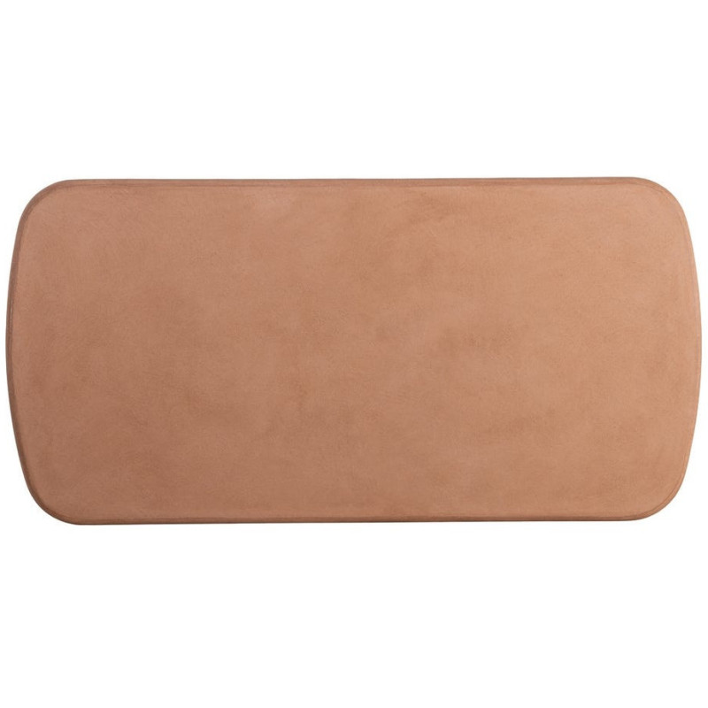 Grande Table basse moderne style wabi-sabi Rectangulaire 120 cm Bois MDF Terracotta Micro-ciment Teja 