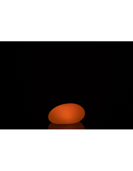 Lampe à poser Led 16 couleurs Ovale Rock 25 cm en Plastique Blanc - 4
