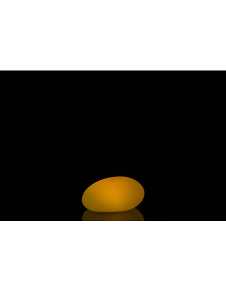 Lampe à poser Led 16 couleurs Ovale Rock 25 cm en Plastique Blanc - 5