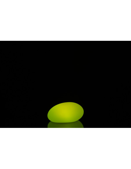 Lampe à poser Led 16 couleurs Ovale Rock 25 cm en Plastique Blanc - 7